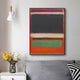 Wall Art 70cmx100cm Black Orange Green By Mark Rothko Black Frame Canvas – view 2