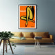 Wall Art 50cmx70cm Orange Legs Black Frame Canvas – view 4