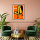 Wall Art 70cmx100cm Orange Legs Black Frame Canvas – view 2