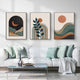 Wall Art 40cmx60cm Abstract Dark Green 3 Sets Black Frame Canvas – view 2