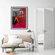 Wall Art 50cmx70cm Fashion Woman Black Frame Canvas – view 2
