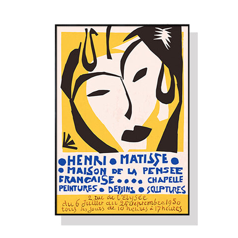 Wall Art 70cmx100cm Henri Matisse Black Frame Canvas - Auzzistore