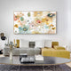 Wall Art 60cmx120cm Floral Watercolor Style Wood Frame Canvas – view 2