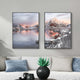 Wall Art 50cmx70cm Nordic Norway 2 Sets Black Frame Canvas – view 2