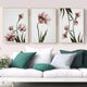 Wall Art 60cmx90cm Tulip Flower 3 Sets Gold Frame Canvas – view 3