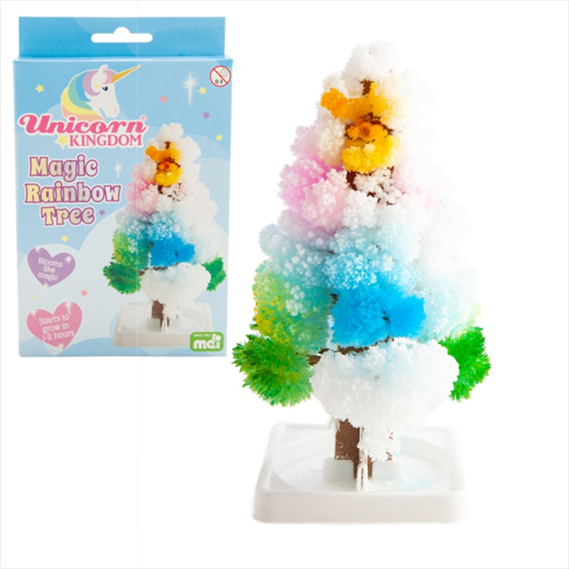 Unicorn Kingdom Magic Rainbow Tree - Pastel Colors, Grows in Water, Blooms in 8 Hours