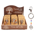 Tree Of Life Rainbow Bead Keychain