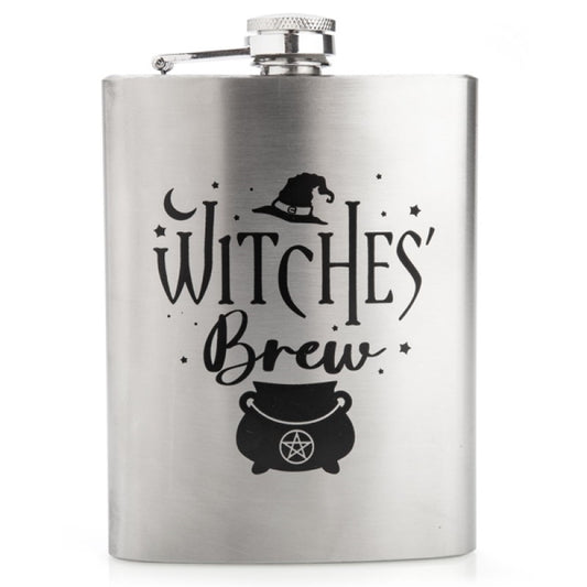 Witches' Brew Metal Flask” gothic print or engraving
