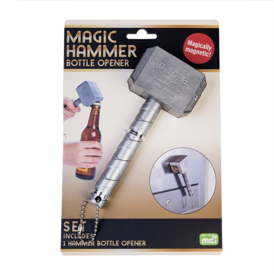 Magic Hammer Fridge Magnet Bottle Opener - Wield Power of Lightning