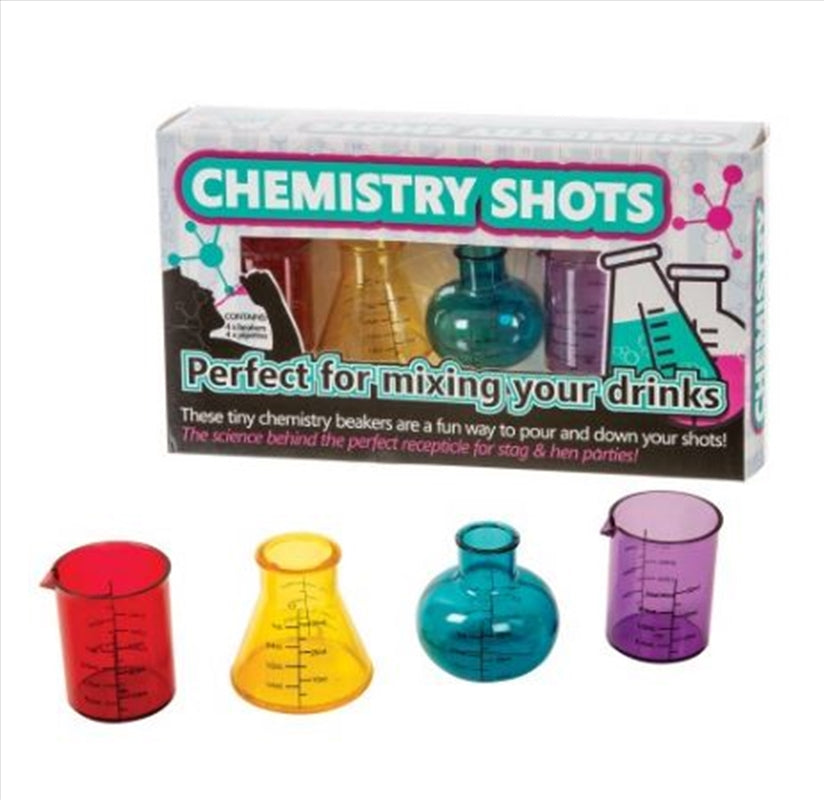 Funtime - Chemistry Shots | 5-Piece Laboratory Style Shot Glass Set