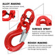 2X 6mm Hammerlock+ Eye Sling Hook Safety Chain Caravan Trailer connecting Extend – view 3