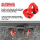 2X 6mm Hammerlock+ Eye Sling Hook Safety Chain Caravan Trailer connecting Extend – view 9