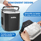 X-BULL Ice Maker Machine Commercial Portable  Ice Cube 2.2L Home Bar Benchtop Black – view 4