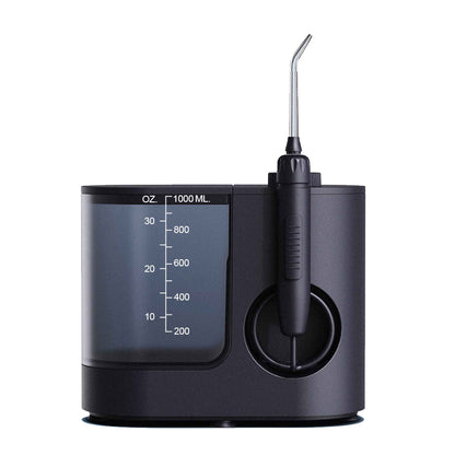 AOW04 Pro Dental Water Flosser 1000ml Black - Electric Oral Pressure Irrigator 30-150psi 5 Tips