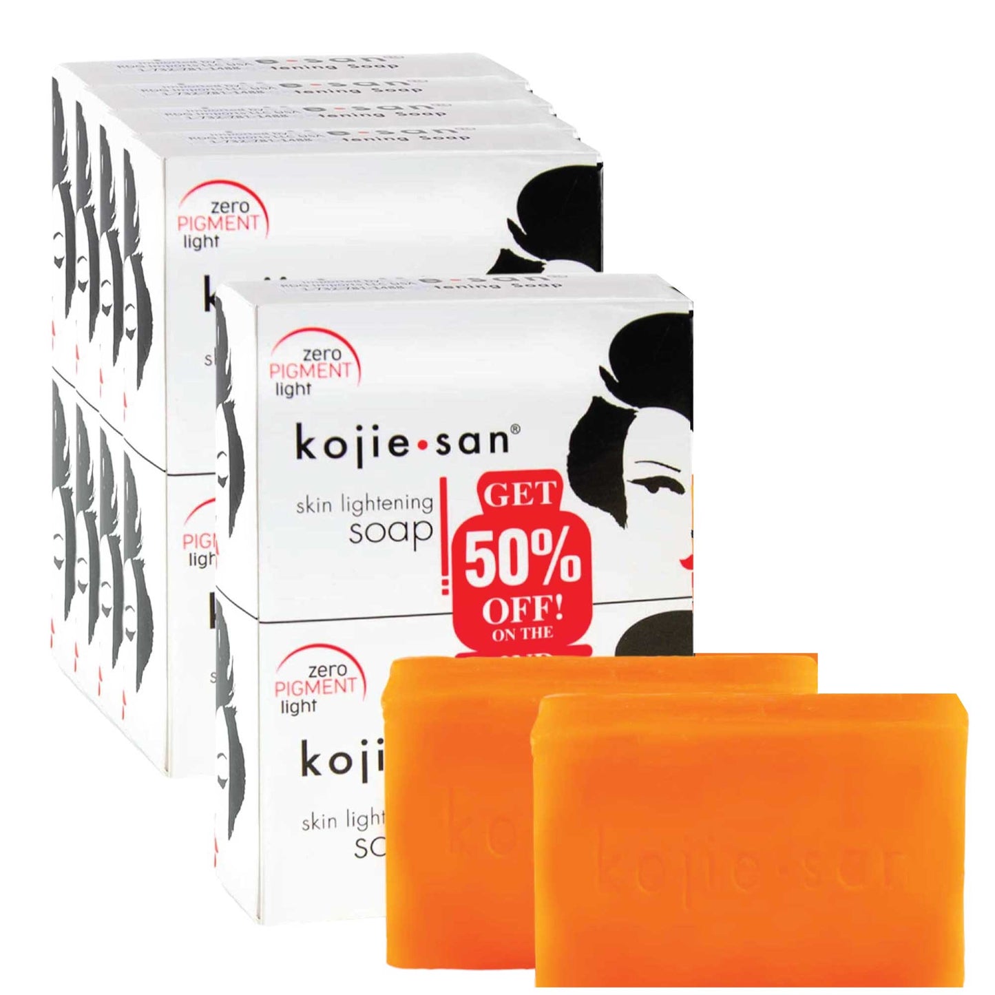 Kojie San Kojic Acid Soap Bar Twin Pack - 5x 135g All-Natural Skincare