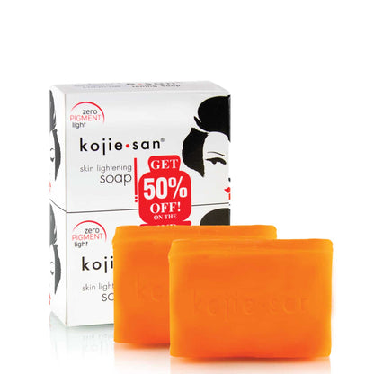 Kojie San Lightening Soap Twin Pack - Original Kojic Acid Bars, 2x135g, All-Natural Skincare
