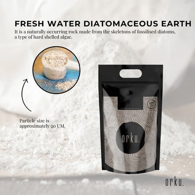 10Kg Organic Food Grade Diatomaceous Earth Powder - Fresh Water Fossil Shell Flour, FDA Approved, Australia Origin