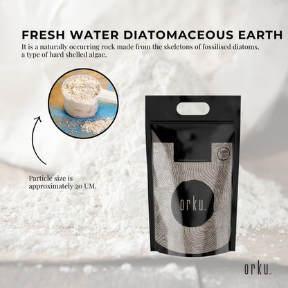 10Kg Organic Food Grade Diatomaceous Earth Powder - Fresh Water Fossil Shell Flour, FDA Approved, Australia Origin