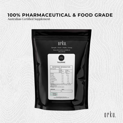 100g Taurine Powder - Pharmaceutical & Food Grade, Australian Certified Supplement