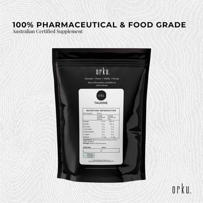 Australian Certified 400g Taurine Powder - 100% Pharmaceutical & Food Grade L-Taurine Supplement