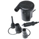 Smayda Air Pump 12V DC Car Plug, 280L/min, Inflates/Deflates, 3 Nozzles, 170cm Lead
