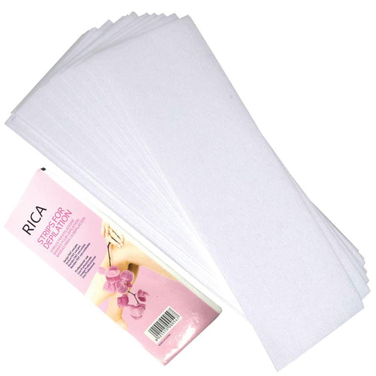 Non-Woven Wax Strips 70gsm, 100 Pack, 7x20cm, Disposable, Pre-Cut for All Waxes