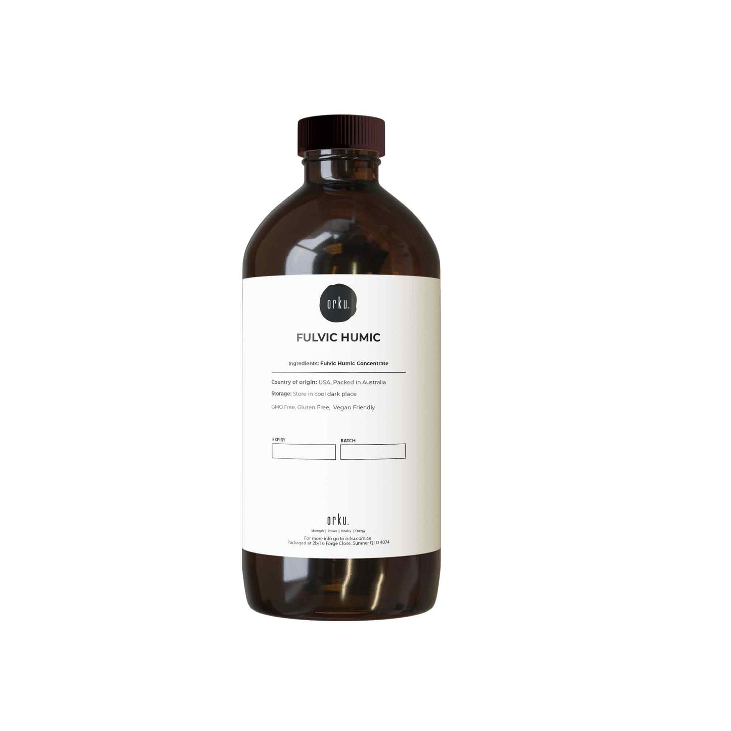 Fulvic Humic Concentrate 500ml - High Mineral Content, Organic, New Mexico Sourced, 70-80% Humic Acid