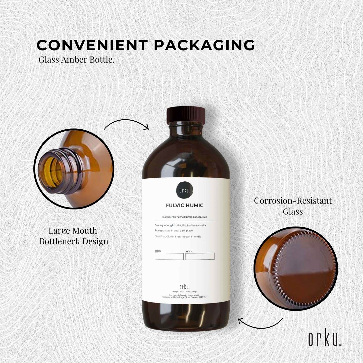Fulvic Humic Concentrate 500ml - High Mineral Content, Organic, New Mexico Sourced, 70-80% Humic Acid