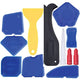 12 Piece Durable Plastic Sealant Tool Set - Silicone Finishing, Grout Scraper, Caulk Remover