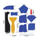 12 Piece Durable Plastic Sealant Tool Set - Silicone Finishing, Grout Scraper, Caulk Remover – view 2