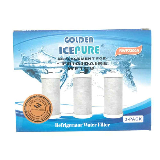 3 Pack Fridge Water Filter Cartridges RWF2300A RFC2300A For Frigidaire WF1CB Kenmore - Auzzistore