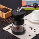Coffee Bean Grinder - Manual Hand Stainless Ceramic Burr Core Glass Jar Nut Mill – view 5