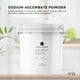 5kg Pharmaceutical Grade Sodium Ascorbate Powder - Buffered Vitamin C, Resealable Tub, Non-Acidic, Soluble