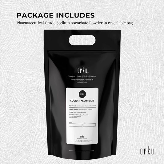 5kg Sodium Ascorbate Powder - Buffered Vitamin C, Pharmaceutical Grade, Resealable Bag – view 2