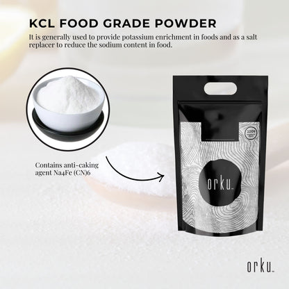 20kg Pure Potassium Chloride KCL E508 Food Grade Powder - Resealable Tub, Nutrient Supplement