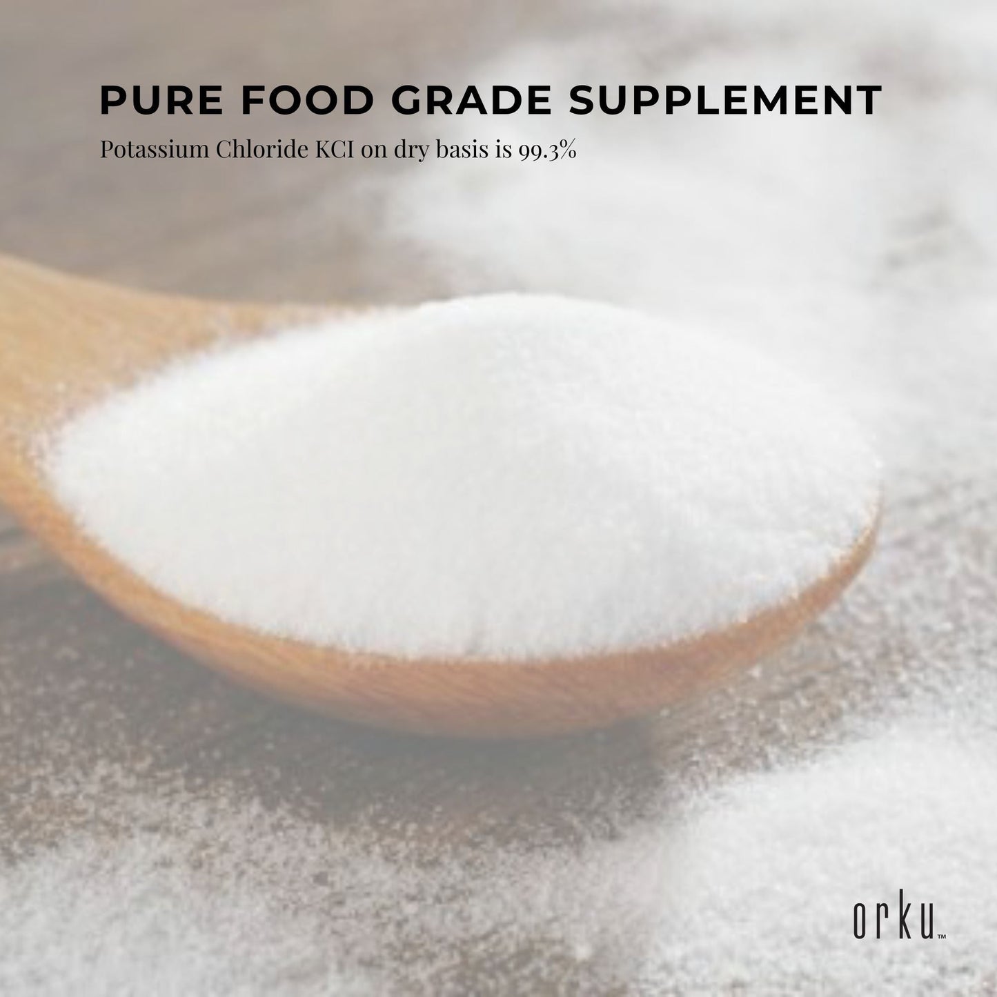 20kg Pure Potassium Chloride KCL E508 Food Grade Powder - Resealable Tub, Nutrient Supplement