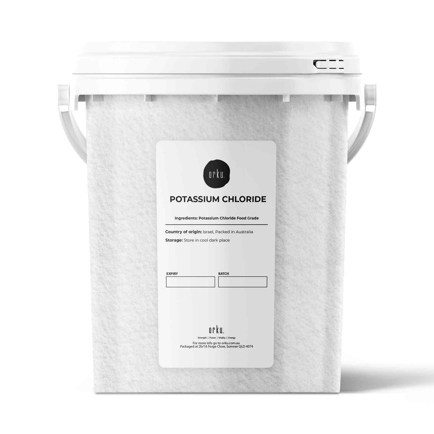 Pure Potassium Chloride KCL E508 1.3kg Food Grade Powder, Resealable Tub, Nutrient Supplement