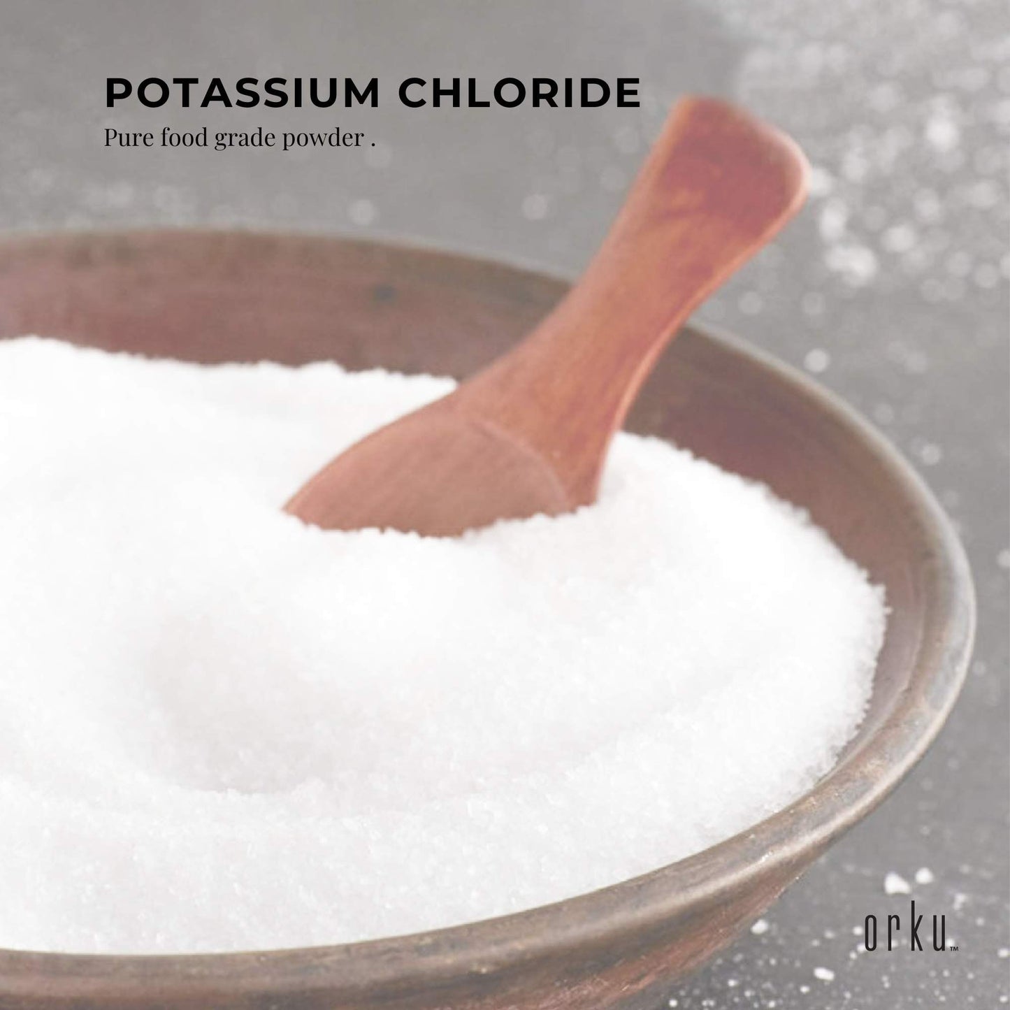 5kg Pure Potassium Chloride KCL E508 Food Grade Powder - Resealable Tub, 99.3% KCI, Salt Replacer