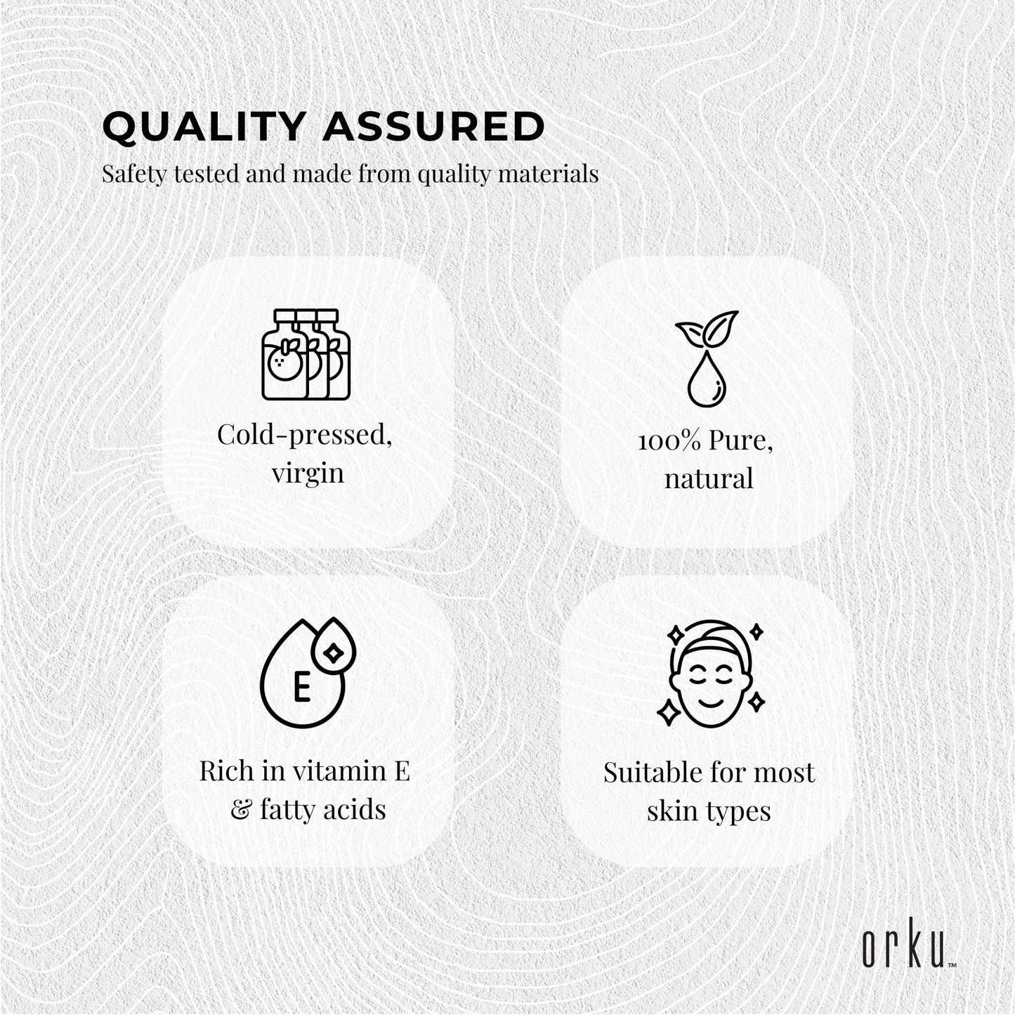 Orku 500ml Organic Neem Seed Oil Cold Pressed Azadirachtin Indica for Skin & Hair Care