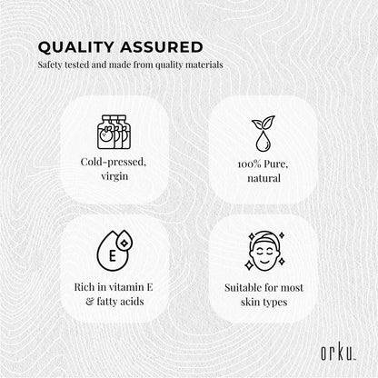 Orku 500ml Organic Neem Seed Oil Cold Pressed Azadirachtin Indica for Skin & Hair Care