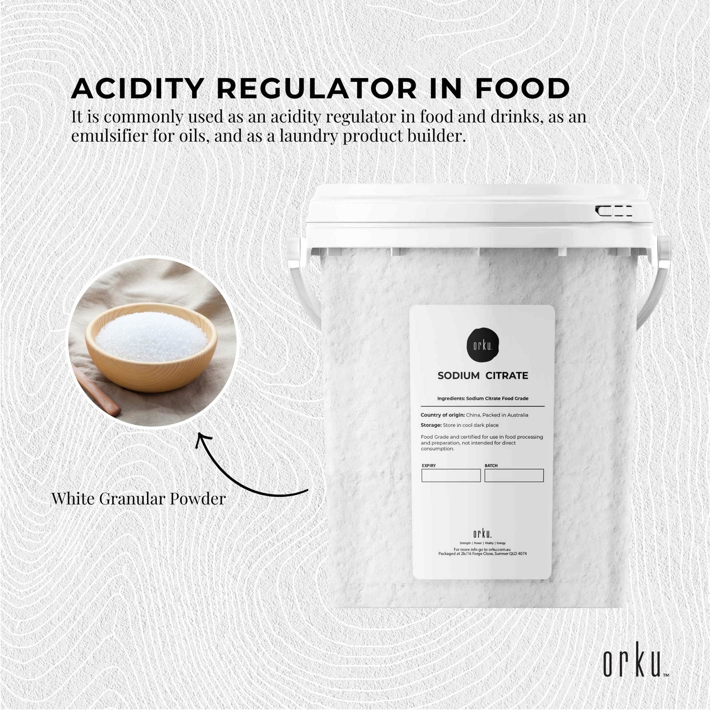 Himalayan Salt Collective 1.3Kg Sodium Citrate Powder - Food Grade, GMO Free, Trisodium Salt, Preservative