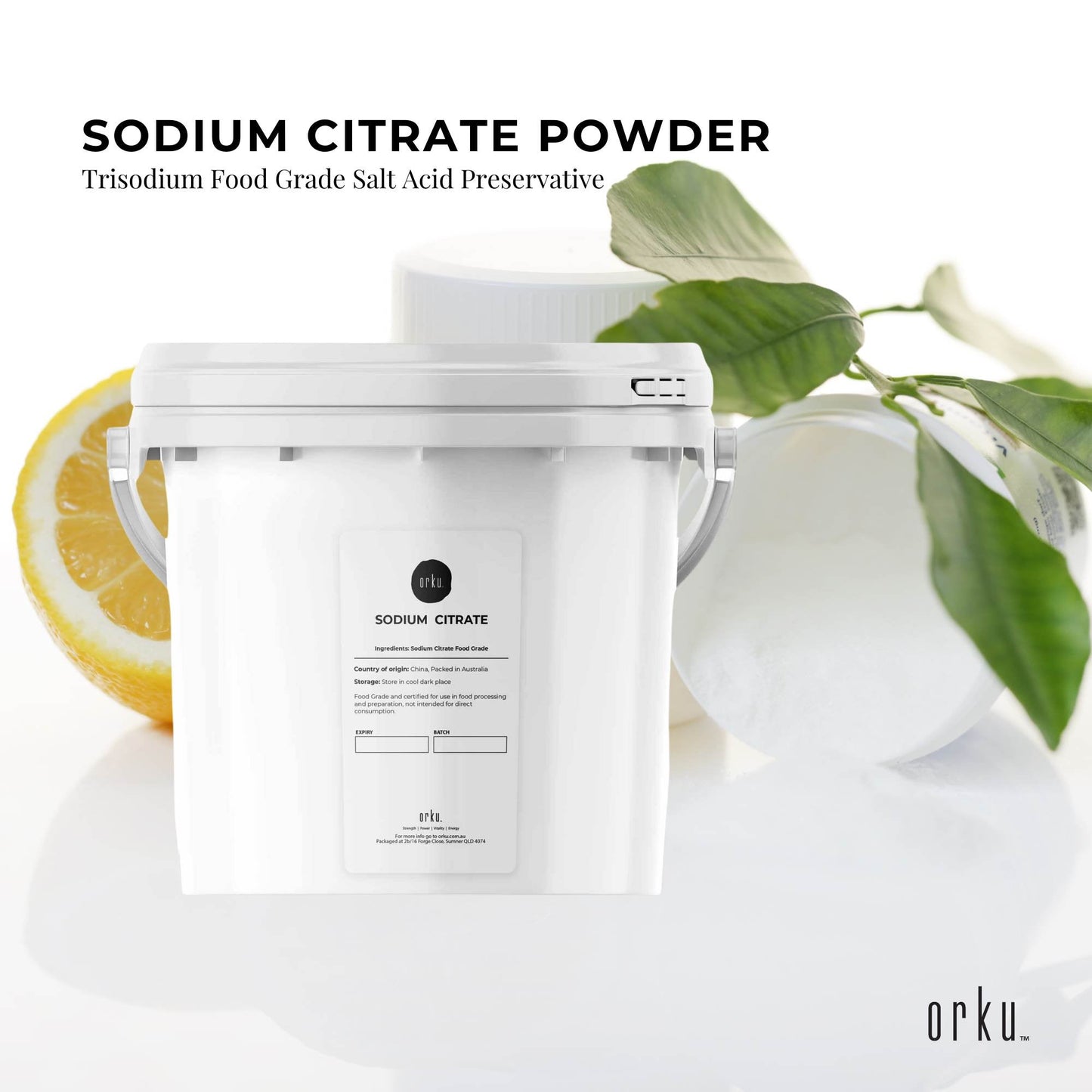 Himalayan Salt Collective 5Kg Sodium Citrate Powder - Food Grade Trisodium Acid Salt Preservative