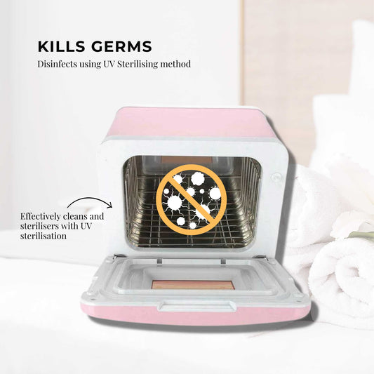 8L Pink Electric Towel Warmer UV Steriliser Cabinet Small Hot Heater Sanitiser – view 2