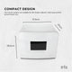 8L White Electric Towel Warmer UV Steriliser Cabinet Small Hot Heater Sanitiser – view 7