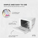 8L White Electric Towel Warmer UV Steriliser Cabinet Small Hot Heater Sanitiser – view 9