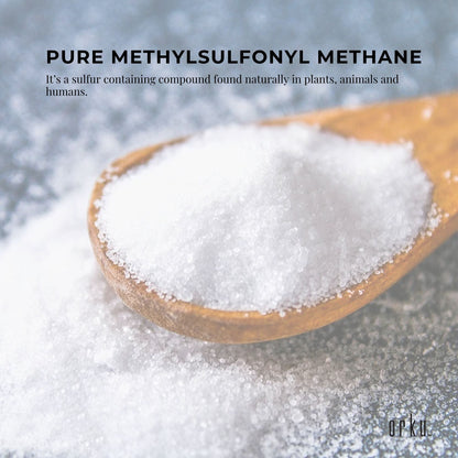 400g MSM Powder/Crystals - 99% Pure Methylsulfonylmethane, Odourless, Pharmaceutical Grade, Resealable Bag