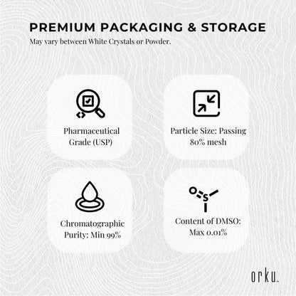 400g MSM Powder/Crystals - 99% Pure Methylsulfonylmethane, Odourless, Pharmaceutical Grade, Resealable Bag