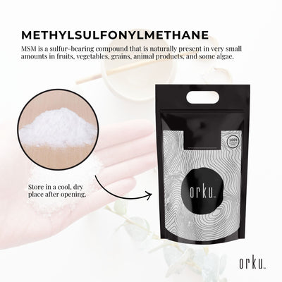 5kg MSM Powder/Crystals - 99% Pure Methylsulfonylmethane, Odourless, Pharmaceutical Grade, Resealable Bag