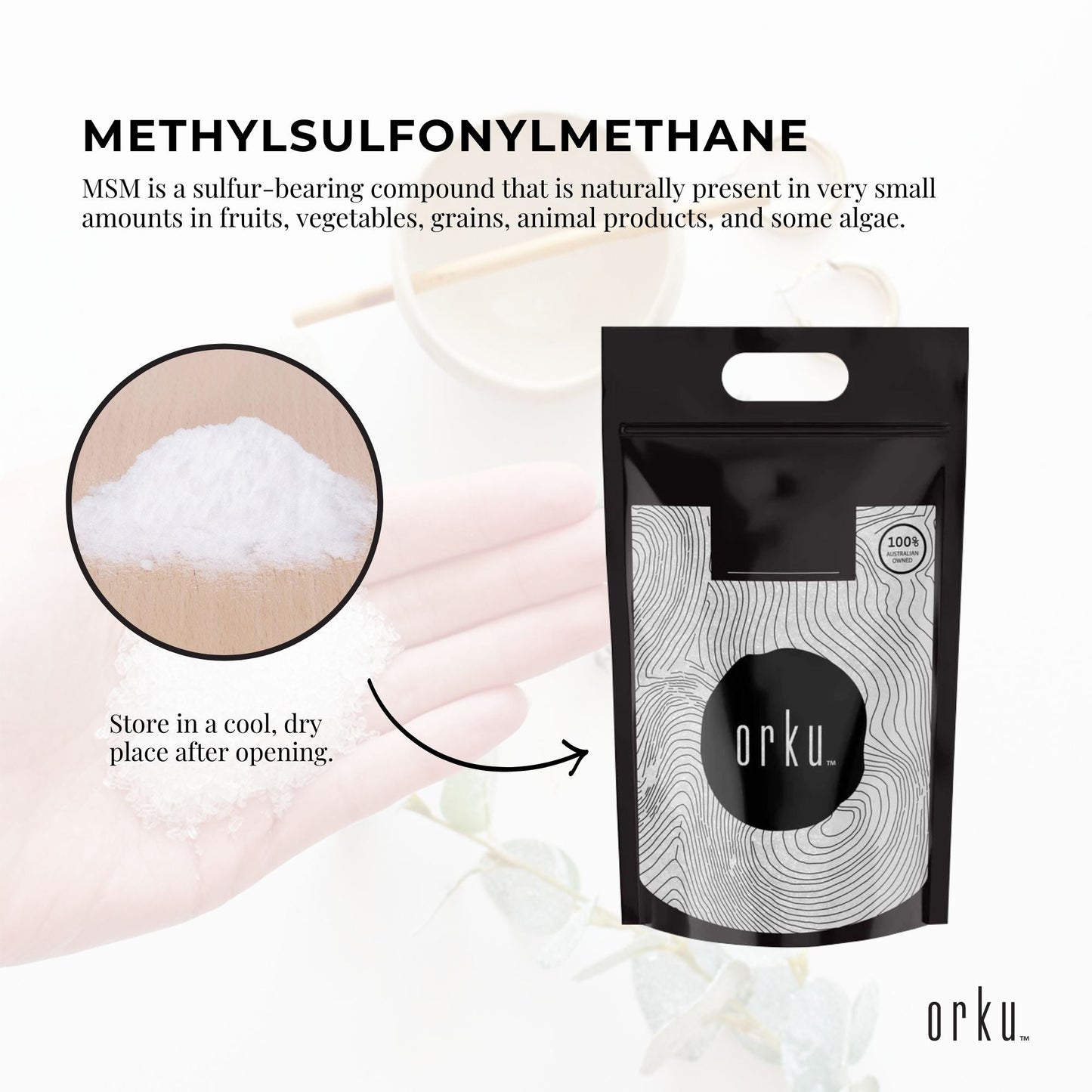 10kg MSM Powder/Crystals - 99% Pure Methylsulfonylmethane, Odourless, Pharmaceutical Grade, Resealable Bag