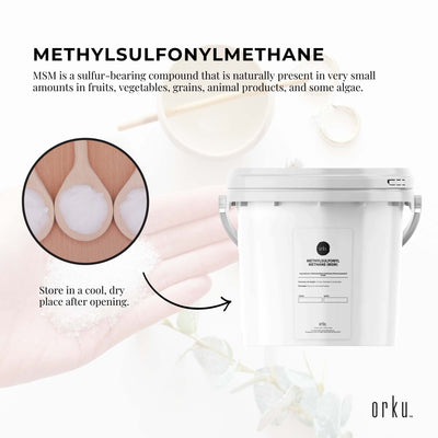 3Kg MSM Powder/Crystals - 99% Pure Methylsulfonylmethane, Odourless, Pharmaceutical Grade, Resealable Tub
